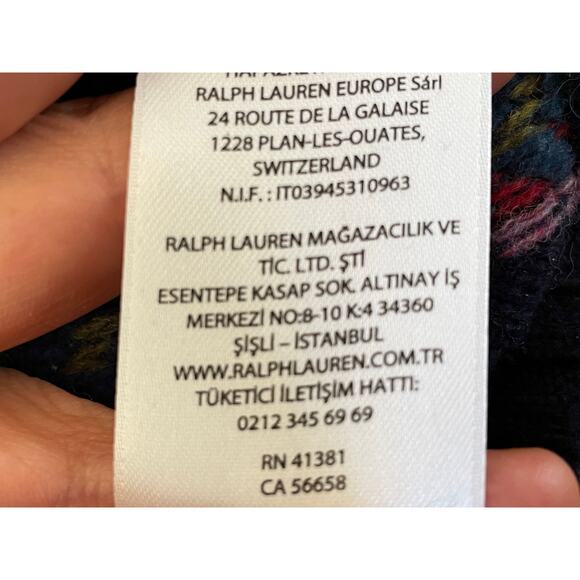 RARE HTF SOLD OUT Polo Ralph Lauren Cashmere Fair Isle Puff Sleeve Sweater sz L - Picture 12 of 16